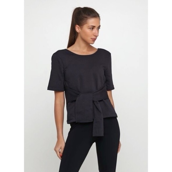 [Nike] Studio Wrap Short Sleeve Top - Picture 3 of 12